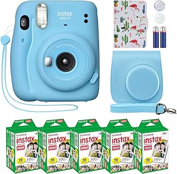 Amazon.com : Fujifilm Instax Mini 11 Instant Camera Sky Blue + Amazon.com : Fujifilm Instax Mini 11 Instant Camera Sky Blue +